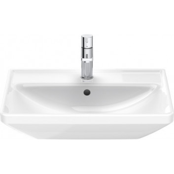 Wandwaschtisch Duravit D-Neo, 55x44cm, z Überlauf, Hahnloch, weiß