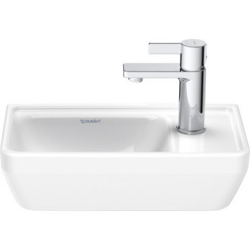 Wandwaschtisch Duravit D-Neo, 60x44cm, z Überlauf, Hahnloch, weiß