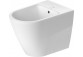 Bidet stehend Duravit D-Neo Rimless, 65x37cm, z Überlauf, Hahnloch weiß