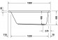 Badewanne rechteckig Duravit D-Neo, 150x75cm, Acryl-, 1 Rückenlehne ukośnie, weiß