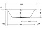Badewanne rechteckig Duravit D-Neo, 180x80cm, Acryl-, 1 Rückenlehne ukośnie, weiß