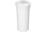 Waschtisch freistehend Duravit White Tulip, 500x900mm, rund, ohne Überlauf, podłączenie do ściany, weiß