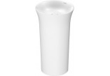 Waschtisch freistehend Duravit White Tulip, 500x900mm, rund, ohne Überlauf, podłączenie do podłogi, weiß