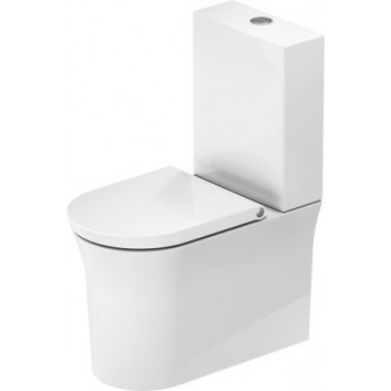 Becken für kompakt-wc WC Duravit D-Neo Rimless, 65x37cm, bez rantu spłukującego, 4,5 l, UWL klasa 1, weiß