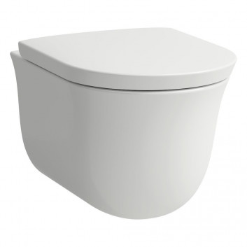 Becken WC abgehängt Laufen The New Classic, 53x27cm, rimless, bez rantu spłukującego, weiß