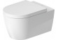 Becken Toiletten- hängend Duravit White Tulip Rimless, 54x37cm, bez rantu spłukującego, Halterung Durafix, HygieneFlush, weiß