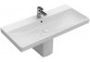 Waschtisch mit unterschrank Villeroy&Boch Avento, 100x47cm, Überlauf, Hahnloch, CeramicPlus, Stone White