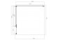 Rechteckig Duschkabine Omnires Manhattan, 90x80cm, Tür Kipp-, Glas transparent, profil schwarz matt