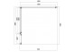 Rechteckig Duschkabine Omnires Manhattan, 90x80cm, Tür Kipp-, Glas transparent, profil Chrom