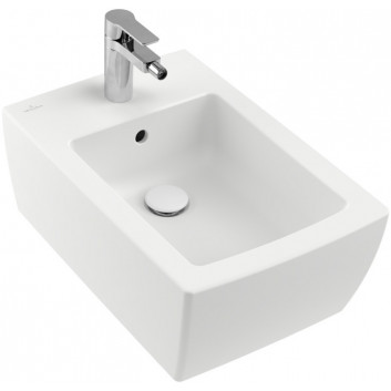 Bidet hängend Villeroy&Boch Momento 2.0, 56x37,5cm, rechteckig, z Überlauf, Weiss Alpin