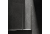 Parawan nawannowy Omnires Kingston, 120cm, montaż uniwersalny, Tür Falt- Pendel-, Glas transparent, profil Chrom