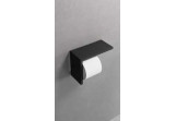 Papierhalter Novellini einzeln 16,2x21,2 cm - schwarz matt