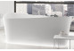 Badewanne freistehend Novellini Infinitive, 170x75cm, Konglomerat Novotech, weiß matt