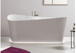 Badewanne freistehend Novellini Infinitive, 170x75cm, Konglomerat Novotech, weiß matt