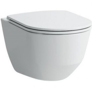 Becken WC Laufen Pro hängend, 36 x 49 cm, weiß, Rimless 