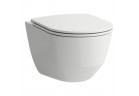 Set Wand-WC WC mit WC-Sitz mit Softclosing i taśmą izolacyjną Laufen Pro A, 53x36cm, Rimless, weiß