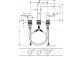 Waschtischarmatur Hansgrohe Finoris, stehend, Einhebel-, Höhe 182mm, Set Ablauf-, Chrom