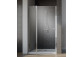 Tür Schiebe- für die Nische Radaway Furo Black DWJ RH 100, rechts, mit Wand, 100x200cm, rund Halter, Glas transparent, profil schwarz