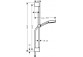 Dusch-set Hansgrohe Pulsify Select 105 3jet Relexation, Handbrause mit Schlauch i drążkiem 65cm, Chrom