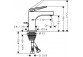 Waschtischarmatur Hansgrohe Vivenis, stehend, Einhebel-, Höhe 168mm, Set Ablauf-, Chrom