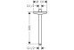 Deckenanschluss für den Brauekopf Axor One 280 1jet, 300mm, Chrom