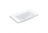 Waschtisch mit unterschrank Villeroy & Boch Subway 3.0, 80x47cm, ohne Überlauf, ohne Hahnloch na armaturę, Stone White CeramicPlus