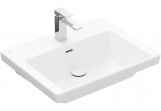 Waschtisch mit unterschrank Villeroy & Boch Subway 3.0, 60x47cm, z Überlauf, otwór na armaturę, Weiss Alpin