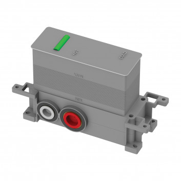 Unterputzelement Omnires Box, dla baterii termostatycznej 2-wyjściowej