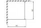 Duschkabine Walk-In Radaway Modo New Black II Factory 50, Glas transparent, wys. 200cm, profil schwarz- sanitbuy.pl