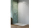 Tür Schiebe- walk-in Radaway Furo Black, rechts, mit Wand, 90x200cm, Glas transparent, profil schwarz
