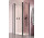Duschkabine symmetrisch Radaway Nes Black PTD 90x90cm, Tür 2-teilig, Glas transparent, profil schwarz