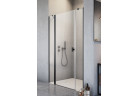 Tür Dusch- für die Nische Radaway Nes Black DWJS 140, links, 1400x2000mm, Glas transparent, profil schwarz