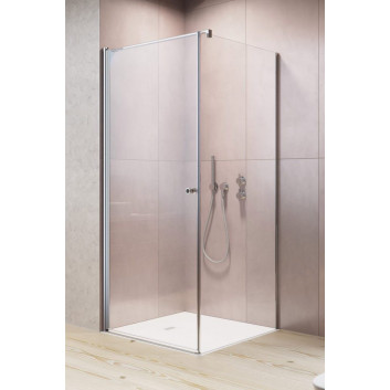 Duschkabine halbrund Radaway Eos PDD I, Teil rechts, 100cm, Glas transparent, profil Chrom