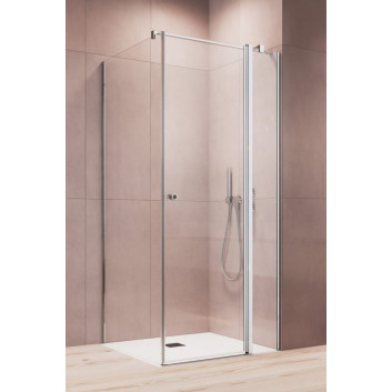 Duschkabine Radaway Eos KDJ I, rechts, 100x100cm, Glas transparent, profil Chrom