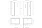 Seitenwand S1 70 Radaway Eos KDJ II, przejrzysta, 700x1950mm, profil Chrom