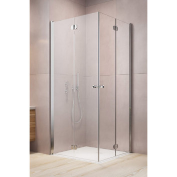 Kabine Dusch- Radaway Eos KDJ B, links, 80x80cm, Glas transparent, profil Chrom