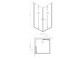 Kabine Dusch- Radaway Eos KDJ B, links, 80x80cm, Glas transparent, profil Chrom