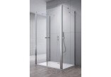 Tür Kabine prysznicowej Radaway Eos DWD+S, 80cm, 2-flügelig, Glas transparent, profil Chrom