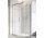 Halbrund asymmetrisch Duschkabine Radaway Idea PDD, 80Lx100Rcm, Schiebetür, Glas transparent, profil Chrom