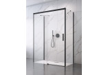 Front für Duschkabine Radaway Idea Black KDS 160, Tür rechts, Glas transparent, 1600x2005mm, profil schwarz