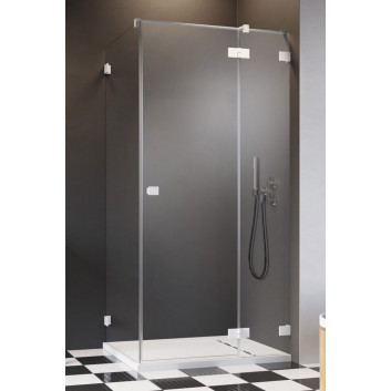 Teil rechts Kabine Radaway Essenza Pro Black PDD, 1000x2000mm, Glas transparent, golden profil