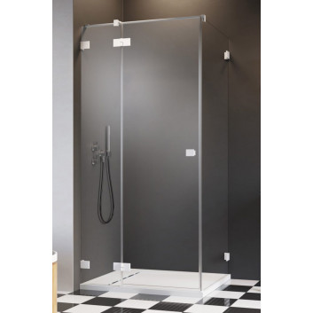 Teil rechts Kabine Radaway Essenza Pro Black PDD, 1000x2000mm, Glas transparent, golden profil