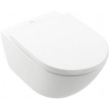 Wand-wc WC Villeroy&Boch Subway 3.0, 56x37cm, bez kołnierza, TwistFlush, Weiss Alpin