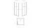 Tür Dusch- für die Nische Radaway Essenza Pro White DWJ 130, links, 1300x2000mm, weißes Profil