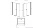 Tür Dusch- für die Nische Radaway Eos DWJ II 120, rechts, 1200x1950mm, profil Chrom