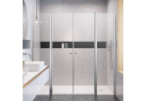Set ścianek dla Tür prysznicowych für die Nische Radaway Eos DWD II 630, Höhe 1950mm, profil Chrom