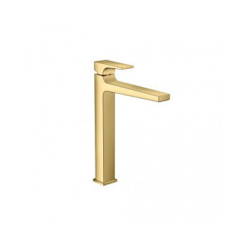 Hansgrohe Metropol Waschtischarmatur (XL) 260 z kpl. odpływowym Push-Open, Halter einarmig, golden optyczny