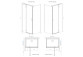 Duschkabine Radaway Torrenta KDJ, 100x90cm, rechts, Glas transparent, profil Chrom