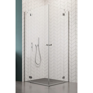 Duschkabine Radaway Torrenta KDJ, 100x80cm, links, Glas transparent, profil Chrom
