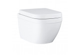 Wand-wc Grohe Euro Ceramic, 49x37cm, bezkołnierzowa mit WC-Sitz mit Softclosing, alpenweiß